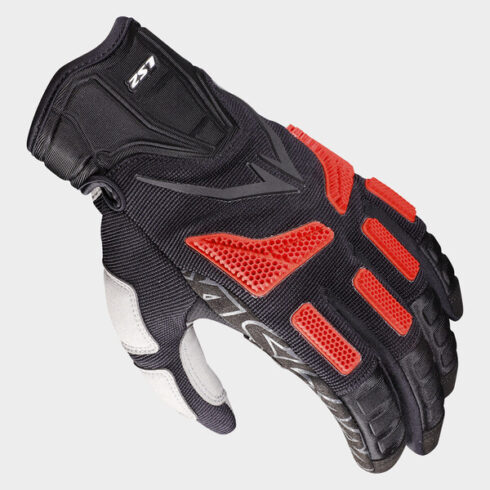 LS2 guantes hombre Ravin rojo negro