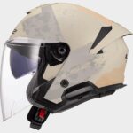 LS2 casco jet OF618 Verso II Aqua marfil