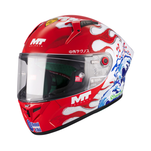 MT Helmets casco integral KRE+ S Yamanaka 2025 A5 rojo