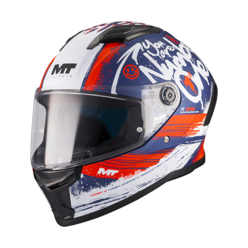 MT Helmets casco integral Stinger 2 Rocket C17 azul rojo