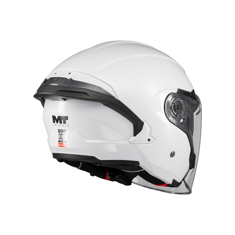 MT Helmets casco jet Cosmo SV Pure A0 blanco - Imagen 3