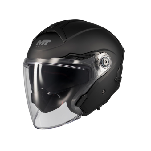 MT Helmets casco jet Cosmo SV Pure A1 negro mate