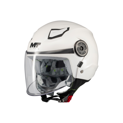 MT Helmets casco jet Lite Pure A0 blanco