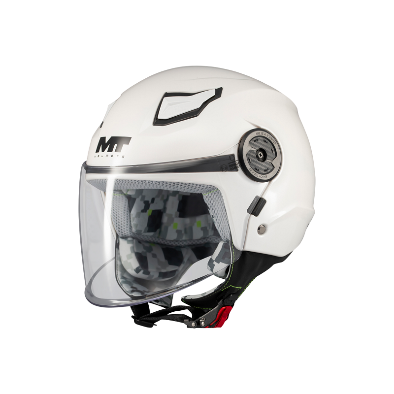 MT Helmets casco jet Lite Pure A0 blanco