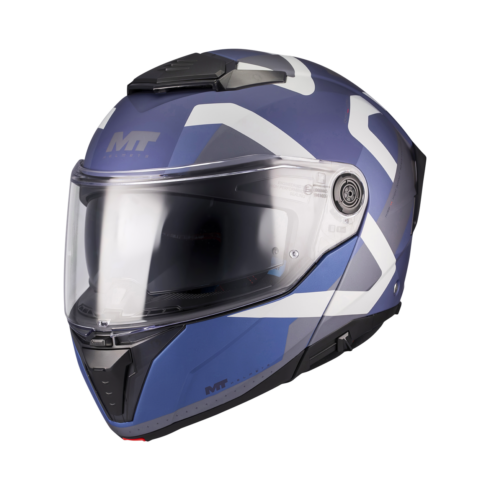 MT Helmets casco modular Atom 2 SV Dexter C2 azul blanco