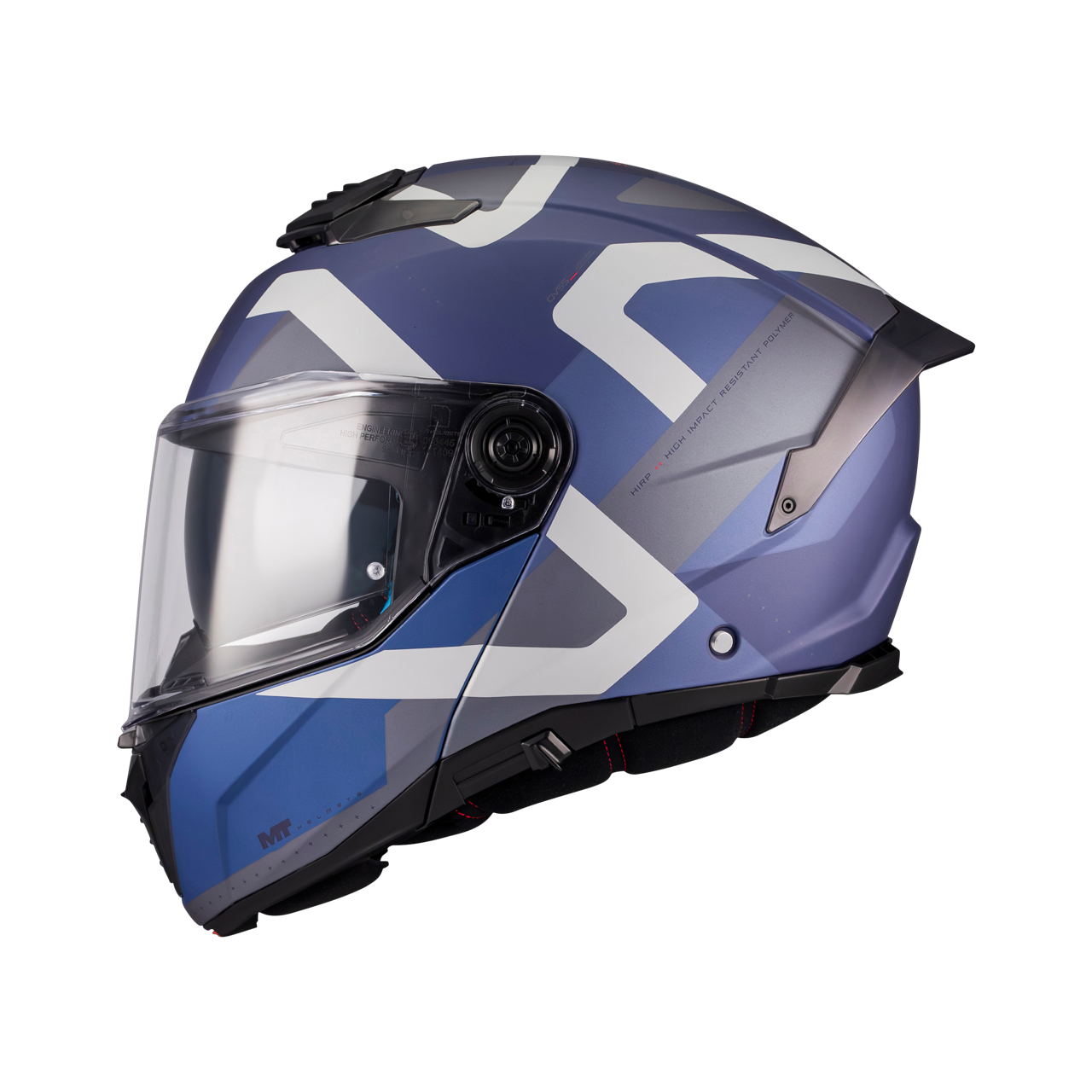 MT Helmets casco modular Atom 2 SV Dexter C2 azul blanco - Imagen 2