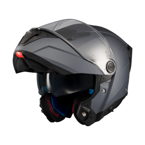 MT Helmets casco modular Atom 2 SV Pure A2 titanio mate