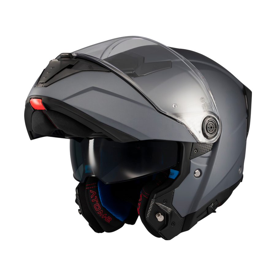 MT Helmets casco modular Atom 2 SV Pure A2 titanio mate