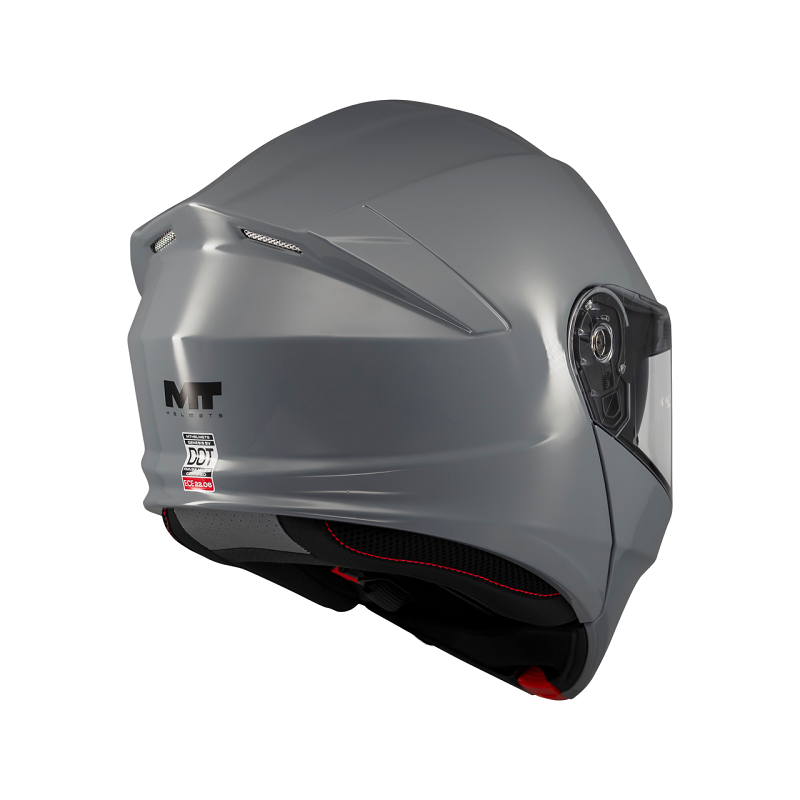 MT Helmets casco modular Genesis SV Pure A12 gris - Imagen 3