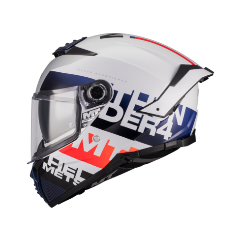 MT Helmets casco integral Thunder 4 SV Waves A17 azul rojo