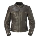 Rainers chaqueta moto piel mujer Nicol marrón