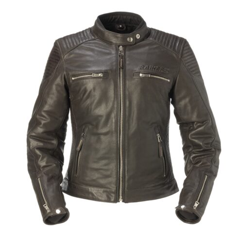 Rainers chaqueta moto piel mujer Nicol marrón