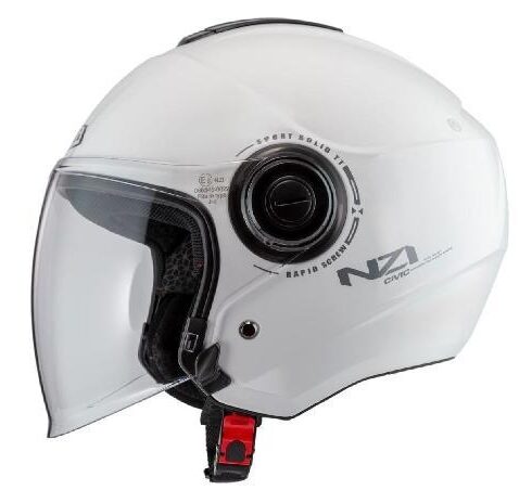 NZI casco jet Civic Solid blanco