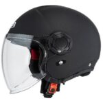 NZI casco jet Ringway 2 Duo negro mate