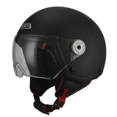 NZI casco jet Vintage 3 negro mate