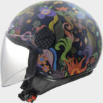 LS2 casco moto jet Sphere lux II Bloom azul