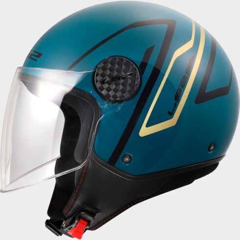 LS2 casco moto jet Sphere lux II Minim azul negro