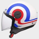 LS2 casco moto jet Sphere lux II Urby azul rojo