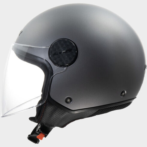 LS2 casco moto jet Sphere lux II titanio mate