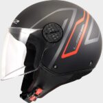 LS2 casco moto jet Sphere lux II Minim negro naranja