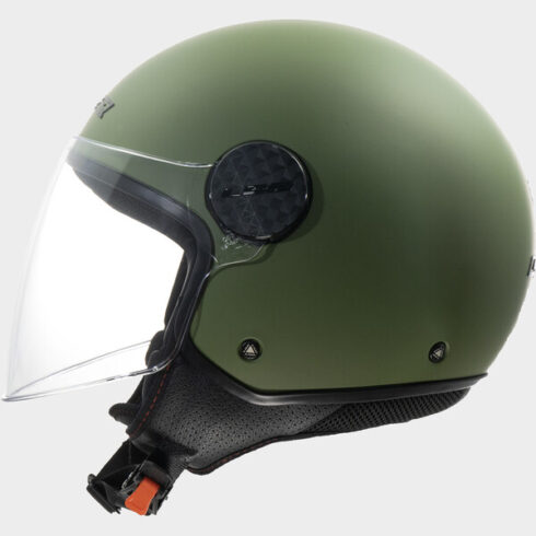 LS2 casco moto jet Sphere lux II verde militar