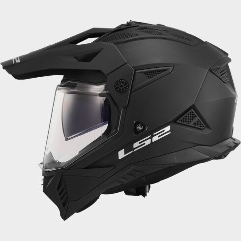 LS2 casco moto Adventure MX Pioneer II negro mate