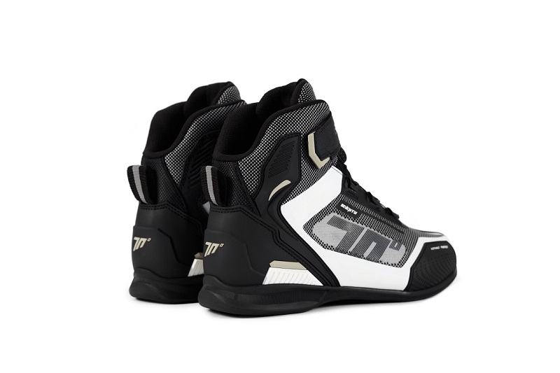 Seventy Degrees zapatilla moto BR3 Veloce Pro negro blanco - Imagen 2