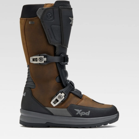 XPD bota moto X-Adventure H2OUT marrón