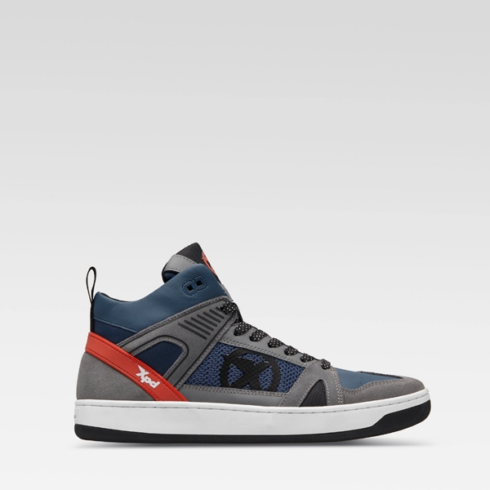 XPD zapatillas moto Moto-1 azul gris rojo