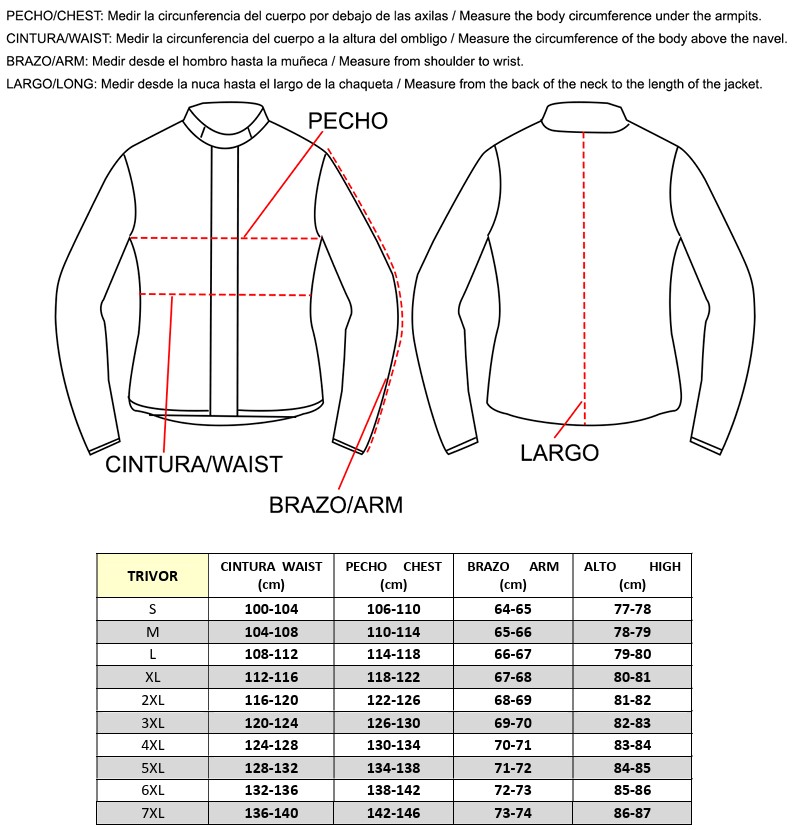 Rainers chaqueta moto tricapa Trivor azul rojo - Imagen 6