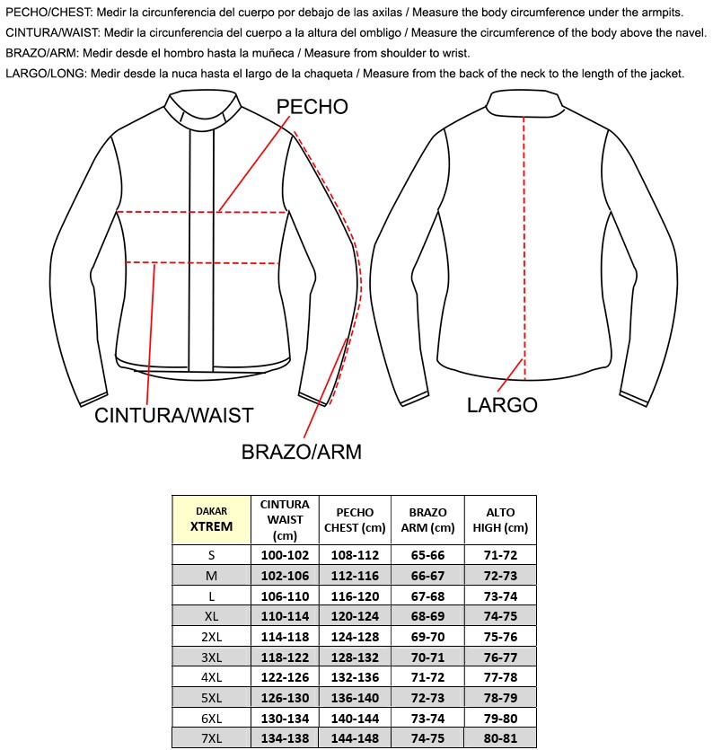 Rainers chaqueta moto Dakar Xtrem negro - Imagen 5