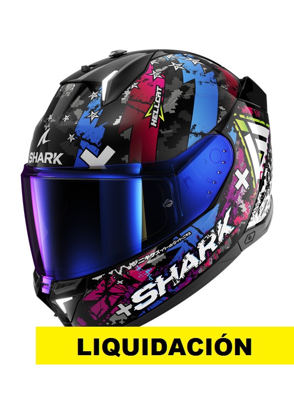 Shark Casco Moto Integral SKWAL i3 Hellcat morado