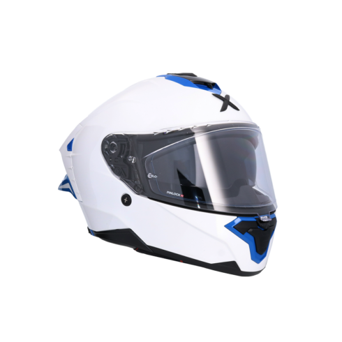 Shiro casco integral Brutale Corsa blanco azul