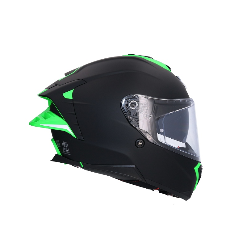 Shiro casco integral Brutale Corsa negro verde - Imagen 3