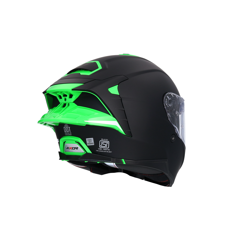 Shiro casco integral Brutale Corsa negro verde - Imagen 4