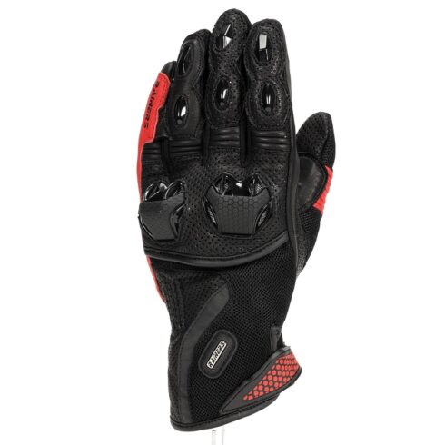 Rainers guantes moto verano Dinamiko rojo