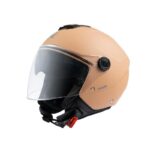 Unik casco jet Vertex DV gafa solar beige