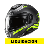 HJC Casco moto modular I91 Tricus MC3HSF gris amarillo