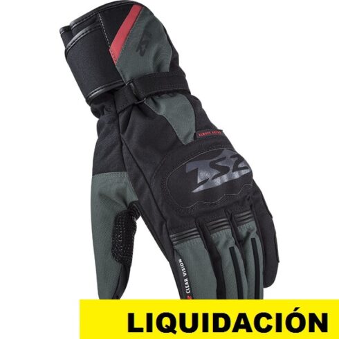 LS2 guantes invierno Snow verde negro