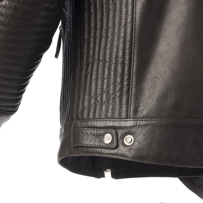 Rainers chaqueta moto cuero Atlanta marrón - Imagen 2
