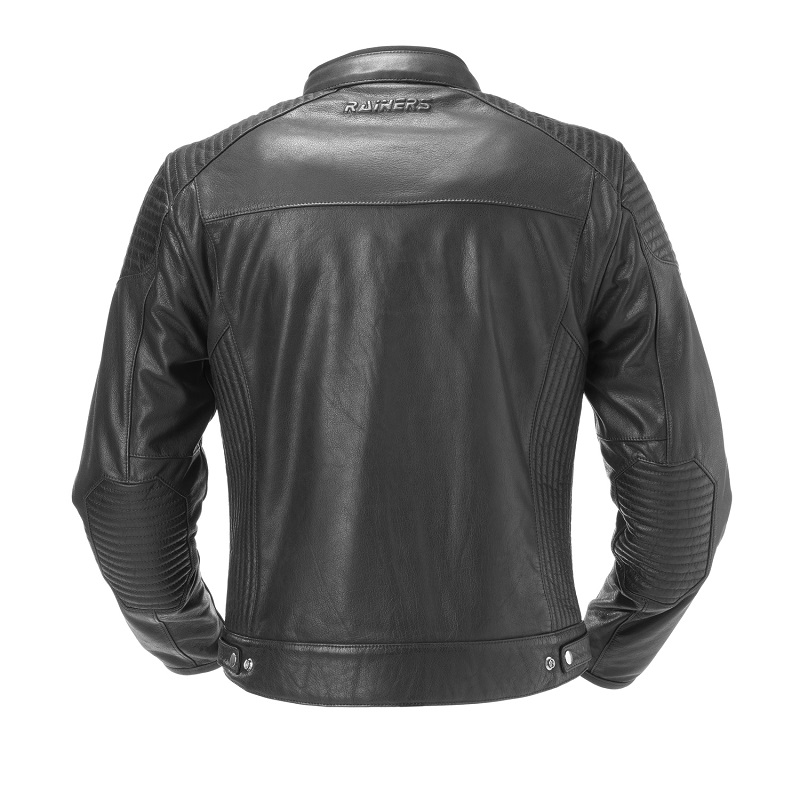 Rainers chaqueta moto cuero Atlanta negro - Imagen 2