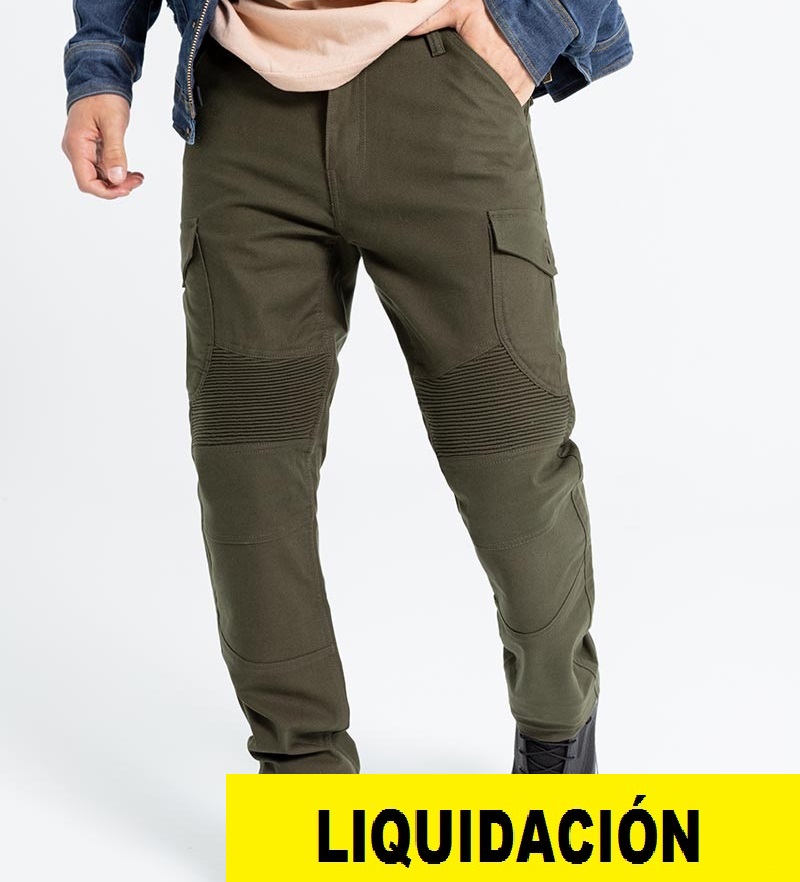 By City pantalón Mixed Slim III verde