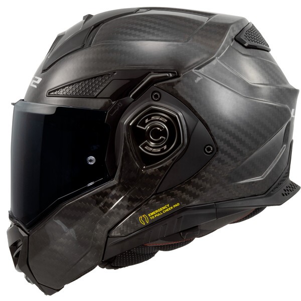 LS2 casco moto modular FF901 Advant X Carbon brillo
