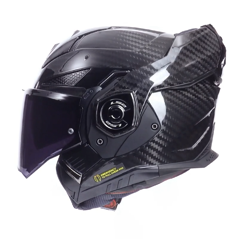 LS2 casco moto modular FF901 Advant X Carbon brillo - Imagen 2