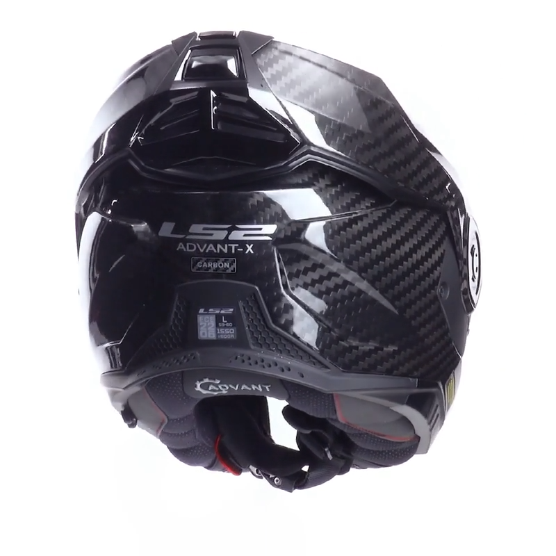 LS2 casco moto modular FF901 Advant X Carbon brillo - Imagen 3