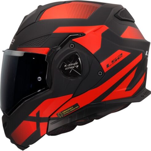LS2 casco moto modular FF901 Advant X Nova rojo