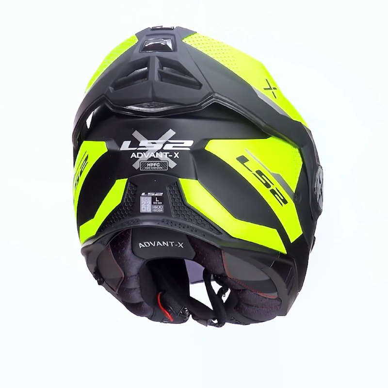 LS2 casco moto modular FF901 Advant X Oblivion amarillo - Imagen 4