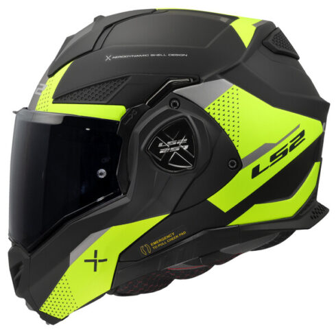 LS2 casco moto modular FF901 Advant X Oblivion amarillo