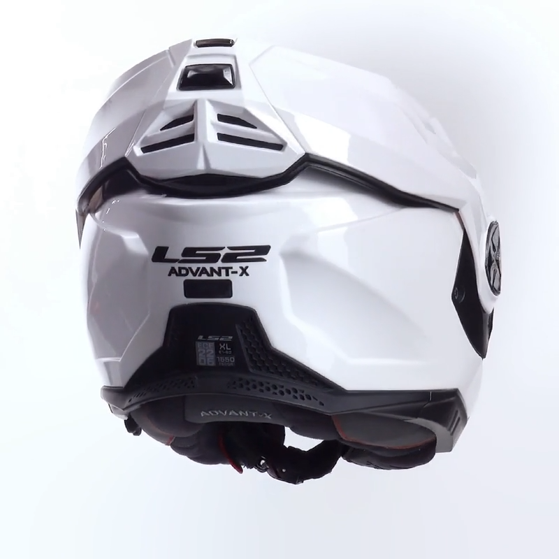 LS2 casco moto modular FF901 Advant X Solid blanco - Imagen 3