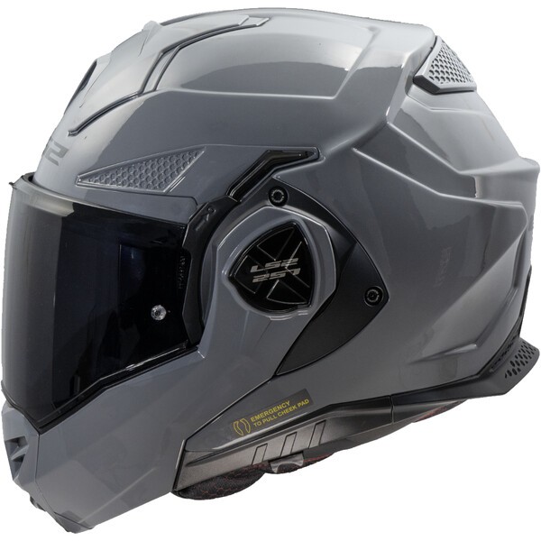LS2 casco moto modular FF901 Advant X Solid gris nardo